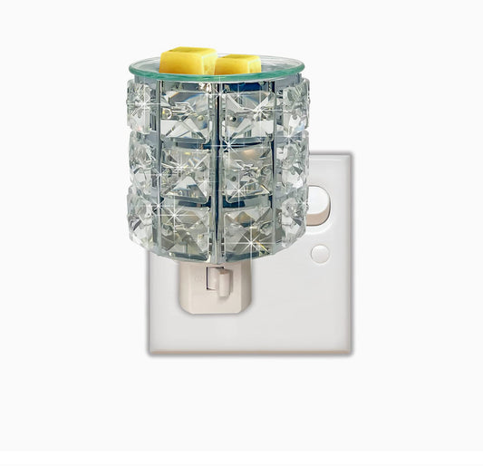 Plugin Wax Melter With Diamond Crystal Design