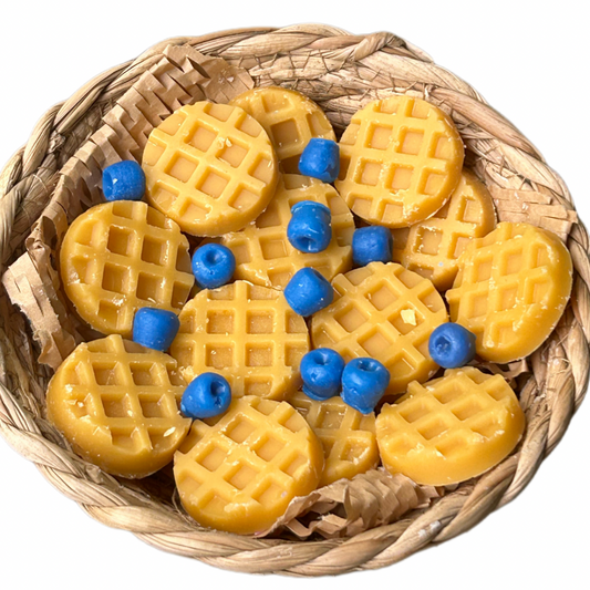 Blueberry Cobbler Waffle Melts